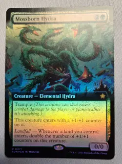 Mossborn Hydra - (Extended Art) Foil- Foundations - NM MTG - Image 1