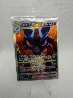 SEALED Pokemon Lucario VSTAR SWSH291 Crown Zenith Holo Black Star Promo NM - Image 1