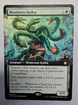 Mossborn Hydra - (Extended Art) - Foundations - NM MTG - Image 1