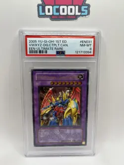 Yugioh PSA 8 VWXYZ Dragon Catapult Cannon EEN-EN031 (Ultimate rare) 1st Ed - Image 1