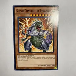 Yugioh! Super Conductor Tyranno SRO4-EN005 1st Edition Ultra Rare - Image 1