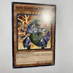 Yugioh! Super Conductor Tyranno SRO4-EN005 1st Edition Ultra Rare - Image 3