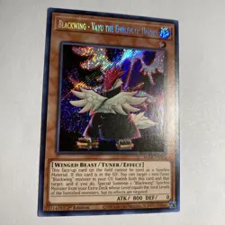 Yugioh - Blackwing - Vayu The Emblem Of Honor - BLCR-DE060 - Image 3