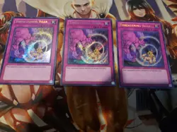 3x Threatening Roar x3 LCYW-EN297 Secret Rare Unlimited NM Playset Yugioh - Image 1