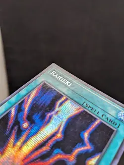 Raigeki -TN19-EN010- YUGIOH- 2019 Gold Sarcophagus Tin -MISPRINT NAME- MP - Image 2