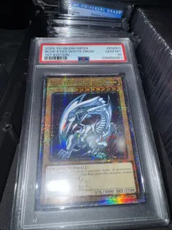 Yugioh PSA 10 BLUE-EYES WHITE DRAGON MP24-EN001 QUARTER CENTURY SECRET RARE (87) - Image 1