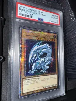 Yugioh PSA 10 BLUE-EYES WHITE DRAGON MP24-EN001 QUARTER CENTURY SECRET RARE (87) - Image 2
