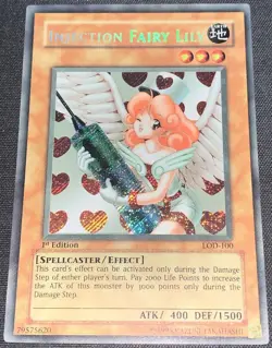 Yu-Gi-Oh Yugioh Faded Misprint Injection Fairy Lily Secret English First Edition - Image 1