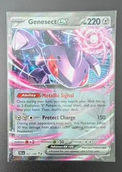 Pokemon TCG - Genesect Ex - 67/86 - Double Rare - SV: Black Bolt - NM - Image 1