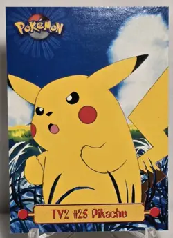 1999 Pikachu #25 Pokemon Topps TV Animation Edition Series 1 Card NM/M - Image 1