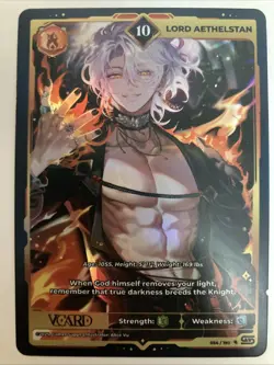 Vcard Rising Star Unlimited Full Art Holo 10 Lord Aethelstan 054/190 Card Foil - Image 1