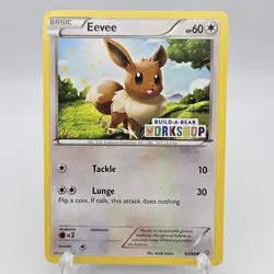 Eevee 63/98 Build-A-Bear Workshop 2015 Lightly Played Common Promo Pokemon Card - Image 1