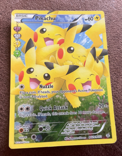 Pokemon Card Pikachu Nuzzle Quick Attack 2013 - Image 1