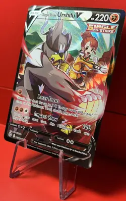 Single Strike Urshifu V - TG18/TG30 Brilliant Stars Ultra Rare Holo Pokemon Card - Image 2
