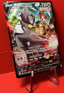 Single Strike Urshifu V - TG18/TG30 Brilliant Stars Ultra Rare Holo Pokemon Card - Image 3