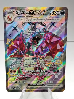 Charizard ex SVP074 Scarlet & Violet Full Art Black Star Promo Pokemon Card -#10 - Image 1