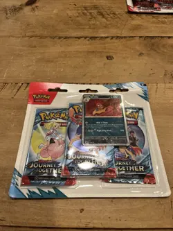 Pokemon TCG Journey Together 3-Pack Blister Factory Sealed - Image 1