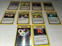 Vintage Pokemon Trainer Card Lot - 10x WOTC + Modern - Heavy Play HP -... - Image 1