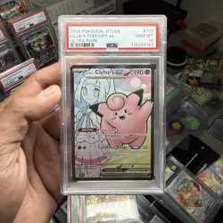 2025 POKEMON JTG EN-JOURNEY TOGETHER ULTRA RARE #173 LILLIE'S CLEFAIRY EX PSA 10 - Image 1