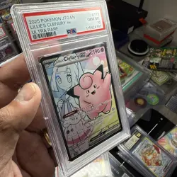 2025 POKEMON JTG EN-JOURNEY TOGETHER ULTRA RARE #173 LILLIE'S CLEFAIRY EX PSA 10 - Image 2