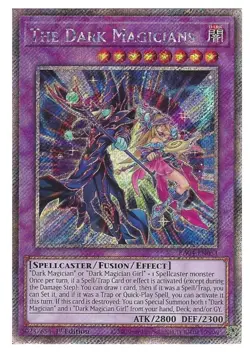 RA04-EN054 The Dark Magicians - Platinum Secret Rare Card 1st Edition - Image 1