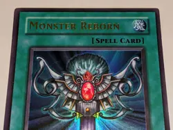 Monster Reborn LOB-118 Ultra Rare Vintage Yu-Gi-Oh Card Unlimited Played LP - Image 2