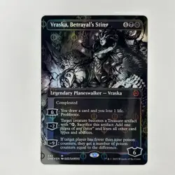 Vraska, Betrayal's Sting (Borderless) (Step-and-Compleat Foil) - MTG - NM- ONE - Image 1