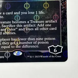 Vraska, Betrayal's Sting (Borderless) (Step-and-Compleat Foil) - MTG - NM- ONE - Image 4