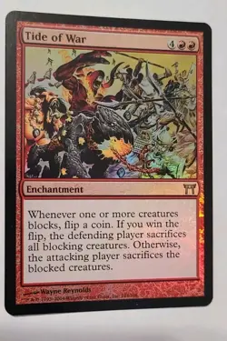 MTG FOIL Tide of War - Champions of Kamigawa Card - Image 1