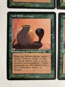 4x Renaissance Nafs Brillenschlange PL/EX/NM Magic Karte Magic The Gathering Mtg - Image 2