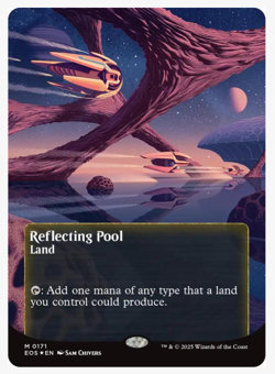 Reflecting Pool (0171) (Borderless) (Galaxy Foil) Edge of Eternities: Stellar... - Image 2