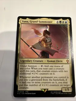 Yuna, Grand Summoner - 08 NON Foil NM MTG FINAL FANTASY Commander Magic - Image 1