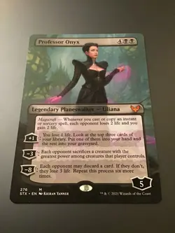 MTG Strixhaven School of Mages #276 Professor Onyx Borderless NM - Image 1