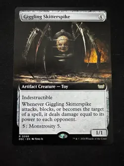Giggling Skitterspike (Extended Art) Commander Duskmourn House of Horror Reg - Image 1