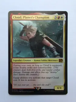 MTG Cloud Planet's Champion (FIN) Universes Beyond Final Fantasy Foil Mythic 552 - Image 1