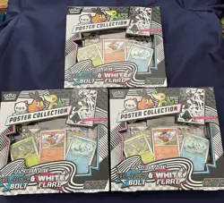 Black Bolt & White Flare Scarlet & Violet Poster Collection (LOT OF 3) Pokemon - Image 2