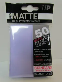 ULTRA PRO 50CT MATTE LILAC STANDARD DECK PROTECTOR SLEEVES #84504 NEW - Image 1