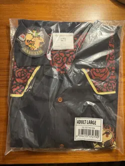2025 Pokemon World Championships Arcanine Large Button Up Shirt Anaheim Greaser - Image 1
