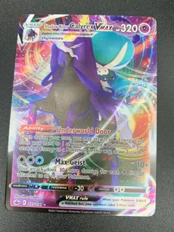 Shadow Rider Calyrex VMAX 075/198 Full Art SWSH Chilling Reign Pokemon NM 2021 - Image 1