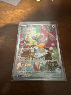 Minccino 182/162 Pokemon TCG Temporal Forces Illustration Rare NM NEAR MINT - Image 1