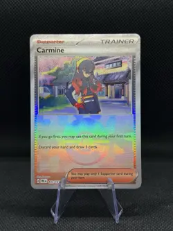 Pokemon TCG Carmine 103/131 Poke Ball Reverse Holo Prismatic Evolutions NM - Image 1