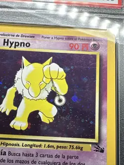 1st Edition Hypno Fossil 8/62 Holo Pokemon PSA 6 (Spanish) with Swirl 🌀 - Image 2