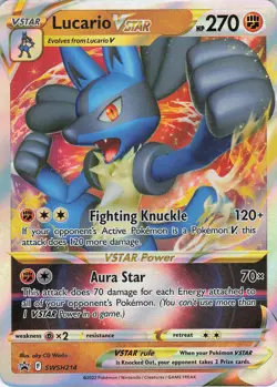 Lucario VSTAR SWSH214 Promo Holo SWSH: Sword & Shield Promo Cards MP Pokemon - Image 1