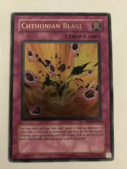 Yugioh! Chthonian Blast - EEN-EN050 - Ultimate Rare - Unlimited Edition - Image 1