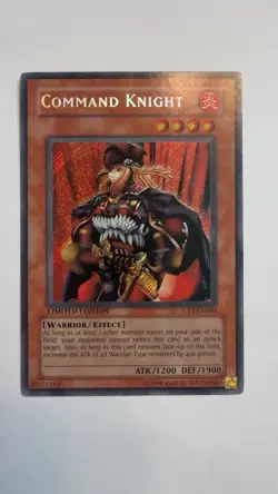 Yu-Gi-Oh Command Knight CT1-EN003 2004 Tin Limited Edition Secret Rare LP - Image 1