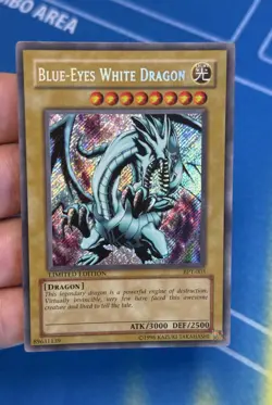 Yu-Gi-Oh! Blue-Eyes White Dragon Secret Rare BPT-003 Limited Edition NM - Image 2