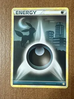 Darkness Energy (Umbreon) 121/123 Heartgold & Soulsilver Pokemon w/sleeve *NICE* - Image 1