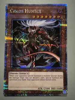 YUGIOH CHAOS HUNTER (EFFECT) ASIA ENGLISH EDITION ES01-AE006 25TH FOIL QCSR - Image 1