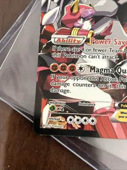 Pokemon TCG Team Magma's Groudon EX Holo Full Art Rare Card 15/34 Double Crisis - Image 5