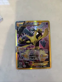 Pokemon TCG Alakazam EX Fates Collide Holo Card 125/124 Secret Rare - Image 1